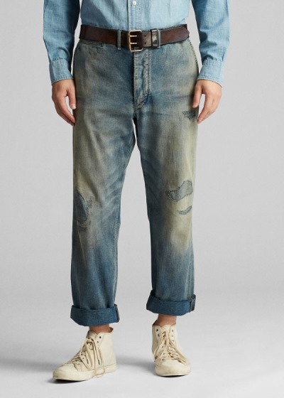 Men's Ralph Lauren Repaired Field Jeans | 069243LGJ